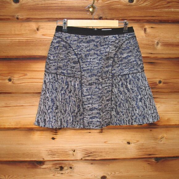 Rebecca Taylor Tweed Flounce Skirt - Picture 1 of 8